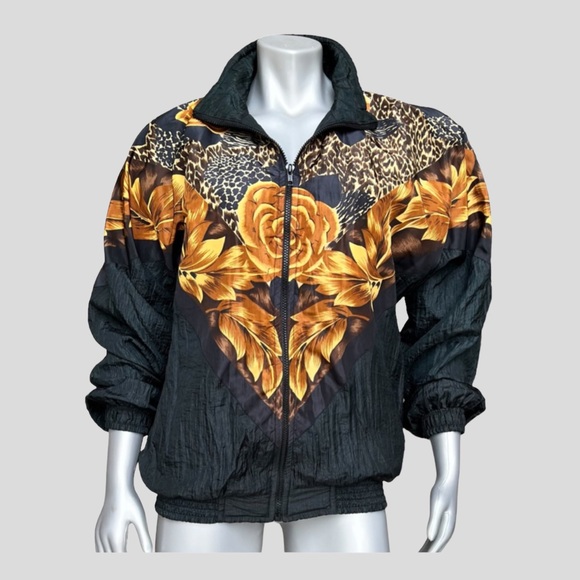Vintage Bomber Jacket Floral Animal Print - Picture 11 of 11